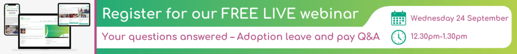 Join our FREE live webinar on adoption leave